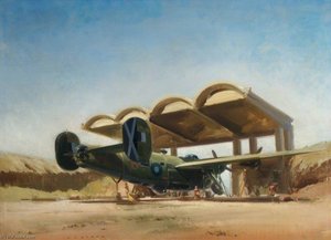 Liberator Of No.184 Squadron, Wing Undergoing Retraction Tests In Sun Pen, Salbani, India — Frank Wootton