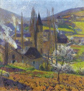 Labastide In Spring Behind The Presbytere — Henri Jean Guillaume Martin
