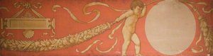 Putti Flanking A Medallion (design For A Frieze In The Victoria And Albert Museum) — Alexander Fisher