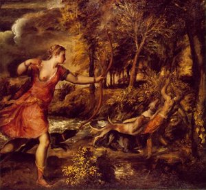 The Death Of Actaeon — Titian, Baroque