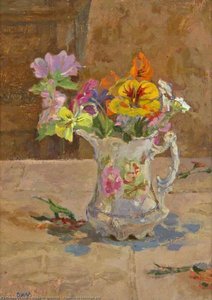 Flowers In Victorian Jug — Diana M Armfield