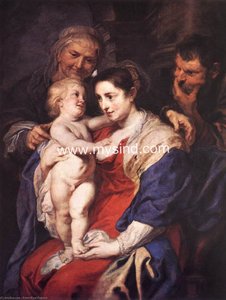 La Sagrada Familia Con Santa Ana — Pedro Pablo Rubens, Baroque Splendor