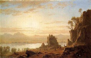 The Columbia River, Oregon — Albert Bierstadt, Hudson River School
