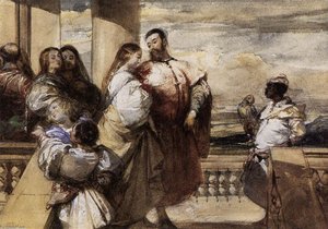 A Venetian Scene — Richard Parkes Bonington, Veduta Art Movement