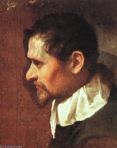 Self Portait In Profile — Annibale Carracci