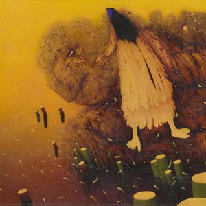Landscape With Figure Blessing The Landscape — Nikolay Sergeevich Sazhin, Contemporary Realism