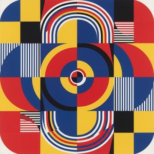 Chromatic Convergence — Jacques Villedieu, Op Art (optical Abstraction)