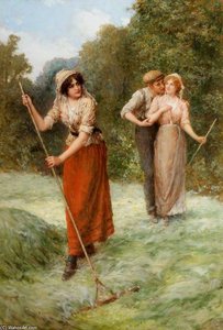 Haymaking Scene — William Oliver