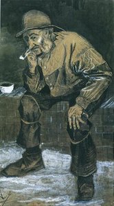 Fisherman With Sou'wester, Sitting With Pipe — Vincent Willem Van Gogh, Impressionism