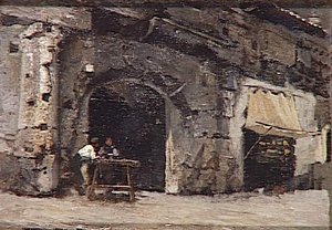 Rome, Le Botteghe Oscure — Ernest Hébert (antoine Auguste Ernest Hebert)
