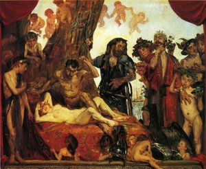 Homeric Laughter, First Version — Lovis Corinth, Expressionism