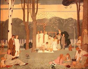 Picnic Scene — Frederick Cayley Robinson