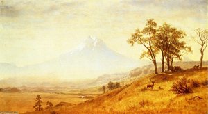 Mount Hood — Albert Bierstadt, Hudson River School