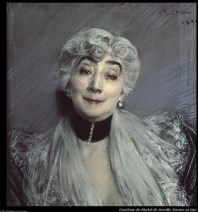 Portrait Of The Countess De Martel De Janville Known As Gyp — Giovanni Boldini