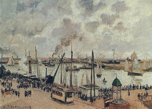 The Port Of Le Havre - High Tide — Camille Pissarro, Impressionist Landscape