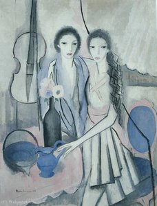 Les Deux Soeurs Au Violoncelle (1914) — Marie Laurencin
