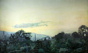 Hambledon Viewed From The Roof Of Burnley College, Twilight — David Wild