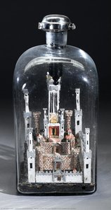 Model Of The Second Temple In Jerusalem In A Bottle — Salomon Formstecher, Realism