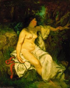 Bather Sleeping By A Brook — Gustave Courbet, Realism