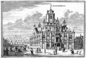 View of the Stadhuis (Town Hall) of Delft