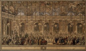 The Masked Ball Given By The King — Charles Nicolas Cochin, Baroque