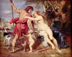 Venus And Adonis — Peter Paul Rubens, Baroque