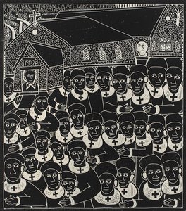 Evangelical Lutheran. Church, Women's Meeting — John Muafangejo