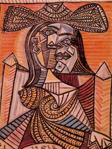 Seated Woman — Pablo Picasso, Cubism