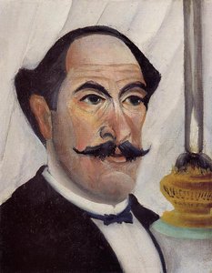 Self Portrait With A Lamp — Henri Julien Félix Rousseau (le Douanier)