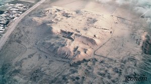 Sites éternels. Vue aérienne du site archéologique de Khorsabad aujourdhui.