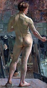 Primer Estudio Al Óleo De La Vida En El Taller De Julien — Sir Alfred James Munnings