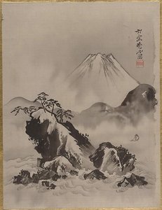 富士図 Mount Fuji — Kawanabe Kyōsai