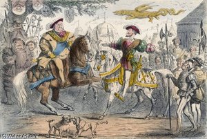 Henry Viii Meets Francis I — John Leech