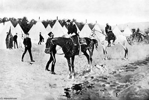 A Modern Cavalry Camp — Frederic Remington