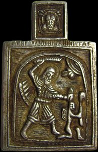 Saint Nikita slaying the demon