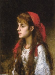 A Russian Beauty — Alexei Alexeievich Harlamoff