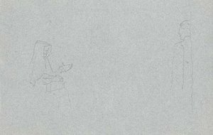 Sketch Of Two Figures — Nicholas Roerich