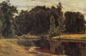 Pond In A Old Park — Ivan Ivanovich Shishkin