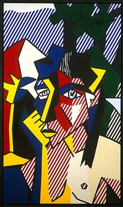 Woman In Landscape — Roy Lichtenstein, Pop Art