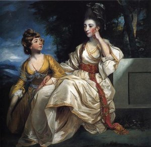 Frau Henry Thrale Mit Ihrer Tochter — Sir Joshua Reynolds
