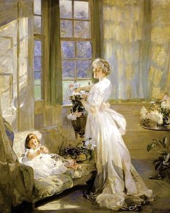 Helen Chalmers And Her Mother — Frank Bramley