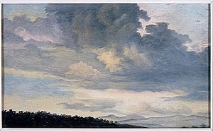 A Rome Etude De Ciel Charge De Nuages — Pierre-henri De Valenciennes