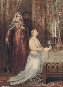 Queen Eleanor And Fair Rosamond — George Cattermole