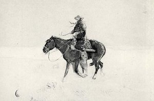 The Line Rider, (painting) — Charles Marion Russell