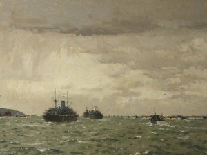 Leaving Base On 'd' Day, 6 June 1944 — Norman Wilkinson