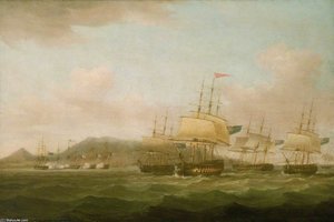 The Capture Of Saint Paul Near The Isle De Bourbon — Thomas Whitcombe