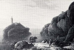 View Of Hollyhead Light, (painting) — Robert W. Salmon