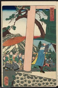 Miidera Temple In Ôtsu — Tsukioka Yoshitoshi