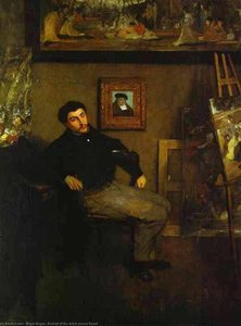 Portrait Of The Artist James Tissot — Edgar Degas, Impressionistic Realism