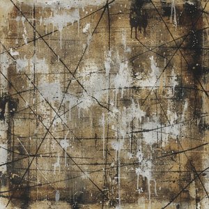 Ephemeral Palimpsest of Time: Echoes on Weathered Sepia Canvas